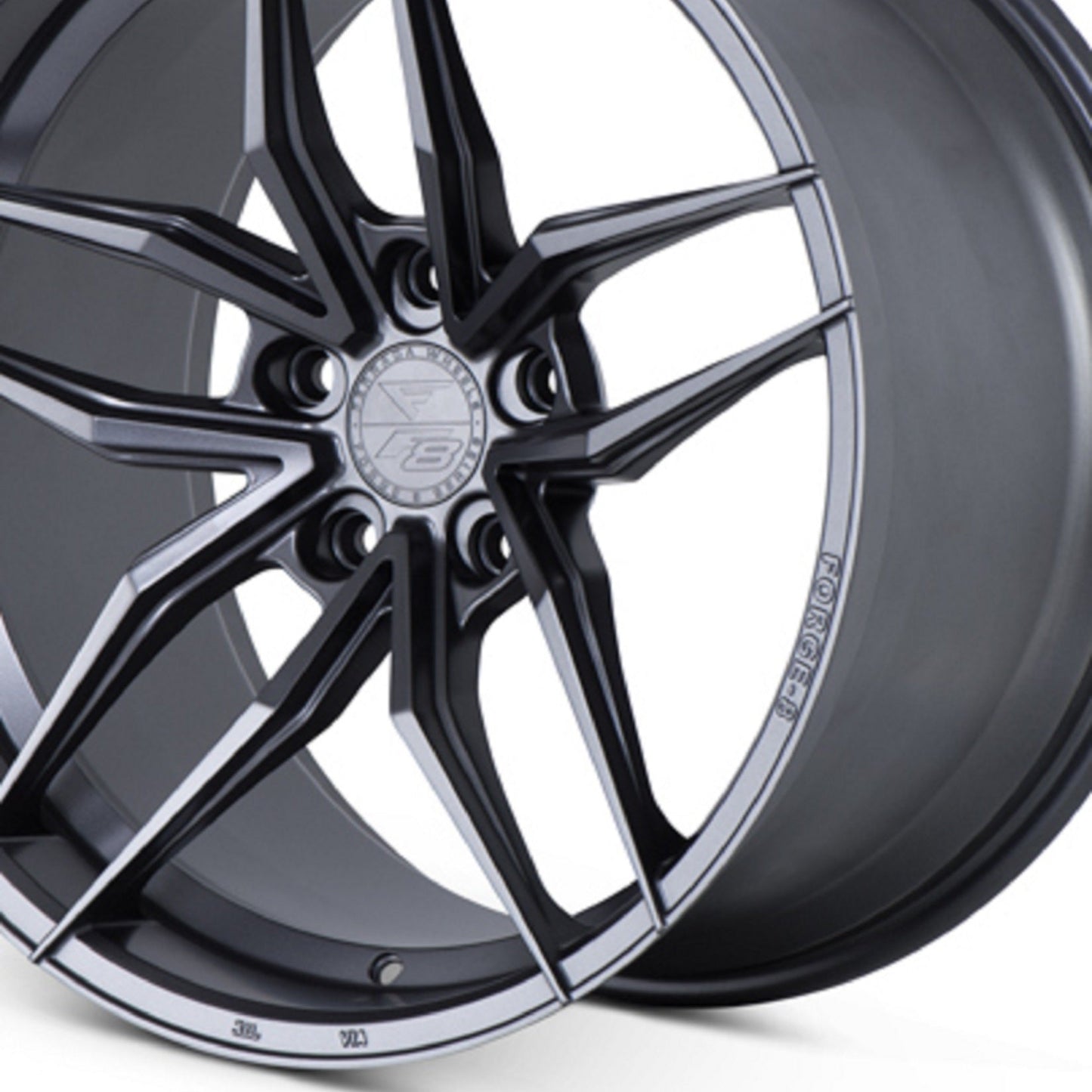 20" (Full Staggered Set) Ferrada F8-FR5 20x9 20x10 Graphite Wheels-C-Dub Tech