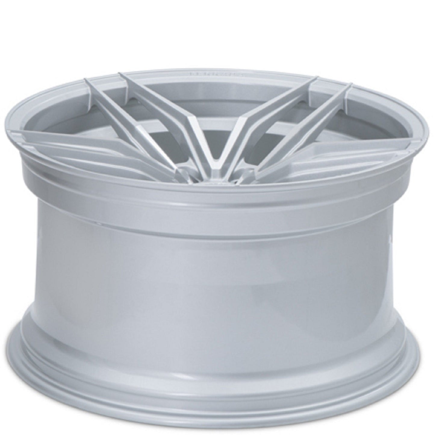 20" (Full Staggered Set) Ferrada F8-FR5 20x9 20x10 Machine Silver Wheels-C-Dub Tech