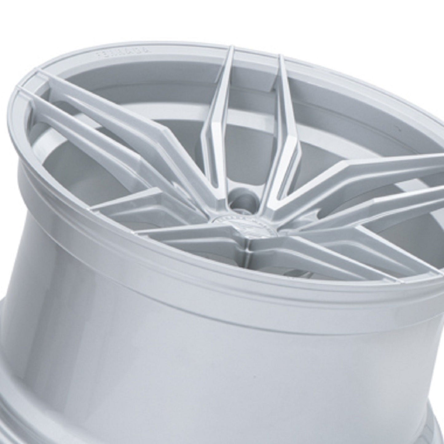 20" (Full Staggered Set) Ferrada F8-FR5 20x10 20x11.5 Machine Silver Wheels-C-Dub Tech