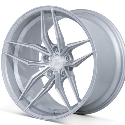 20" (Full Staggered Set) Ferrada F8-FR5 20x9 20x10.5 Machine Silver Wheels-C-Dub Tech