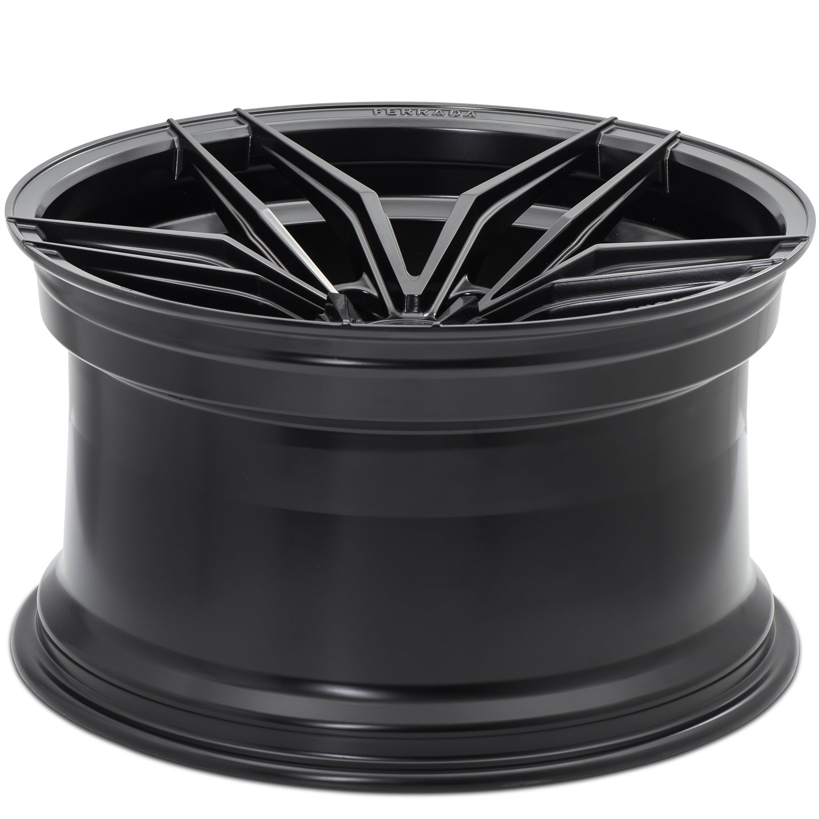 20" (Full Staggered Set) Ferrada F8-FR5 20x9 20x11 Matte Black Wheels-C-Dub Tech