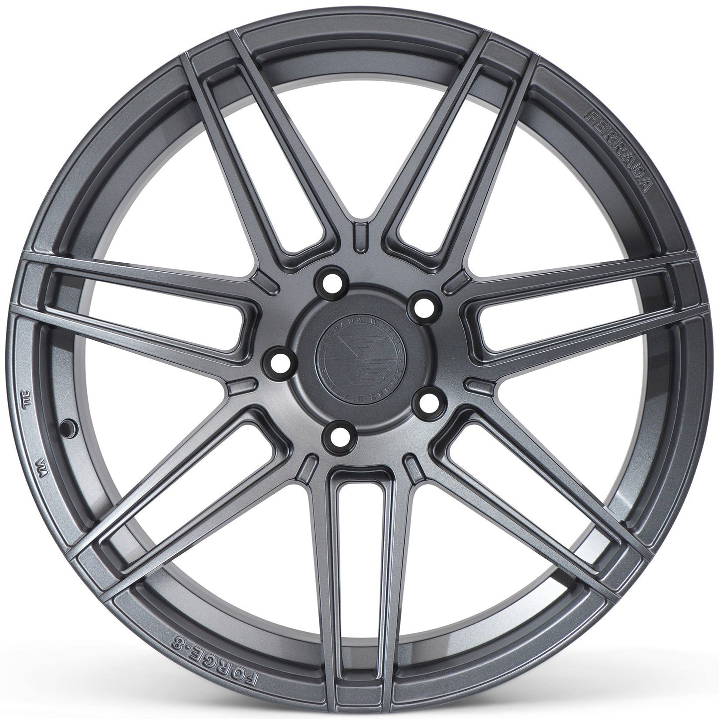 20" (Full Staggered Set) Ferrada F8-FR6 20x9 20x11.5 Matte Graphite Wheels-C-Dub Tech