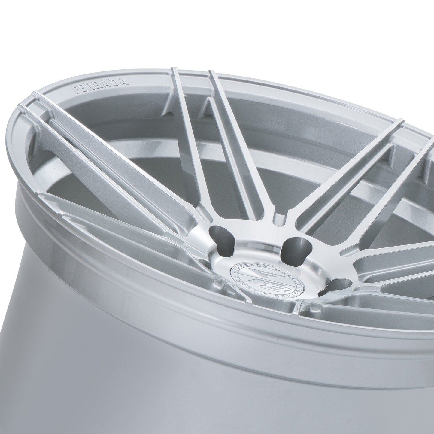 20" (Full Staggered Set) Ferrada F8-FR6 20x10 20x12 Machine Silver Wheels-C-Dub Tech