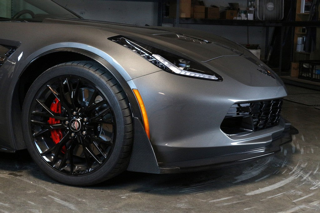 APR Performance Carbon Fiber Front Canards/ Bumper Spats ( For APR C7 - AB-207012-C-Dub Tech