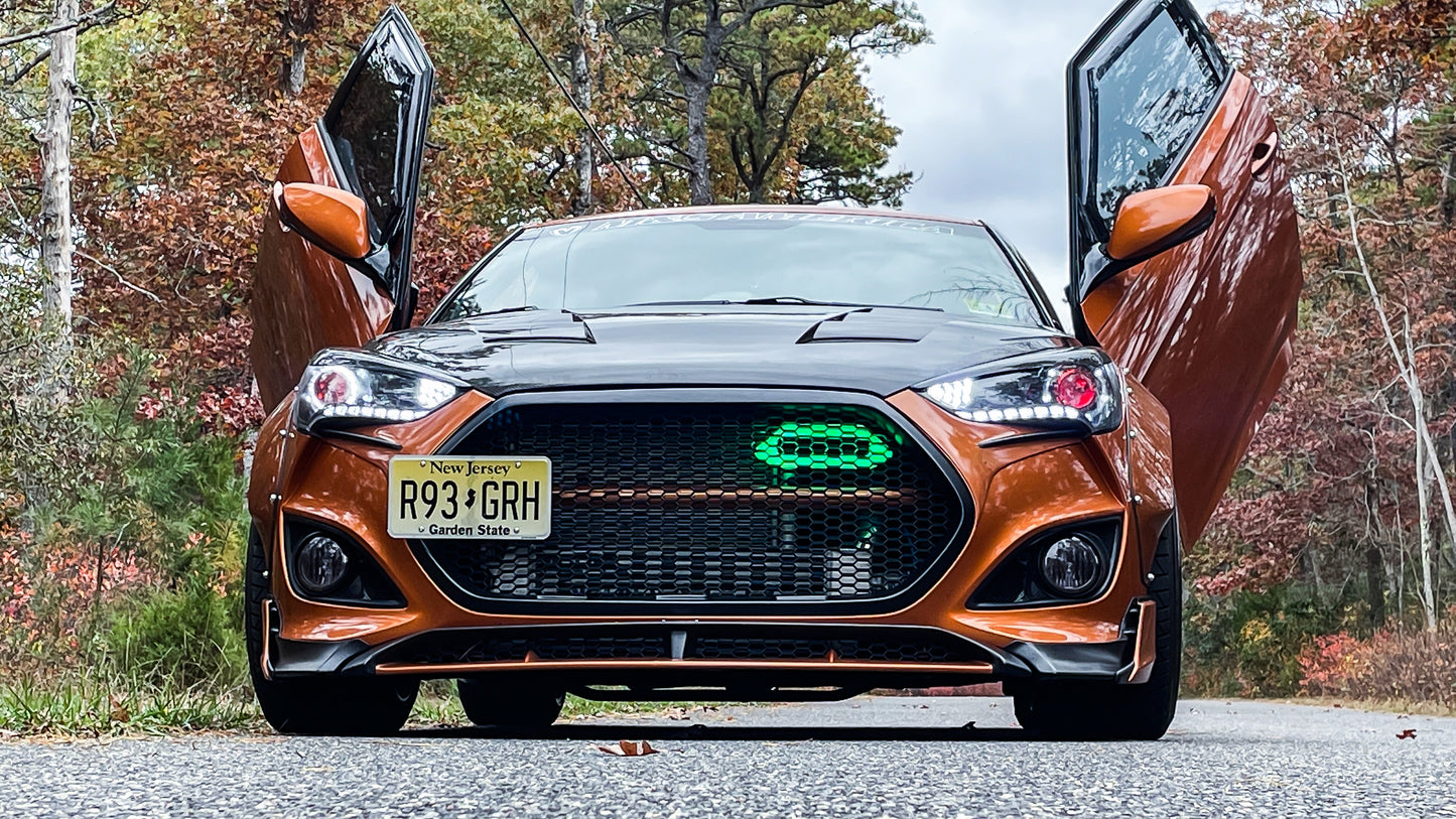 2013-2017 Hyundai Veloster Turbo BIG MOUTH "LIT KIT" Ram Air Intake Snorkel-C-Dub Tech