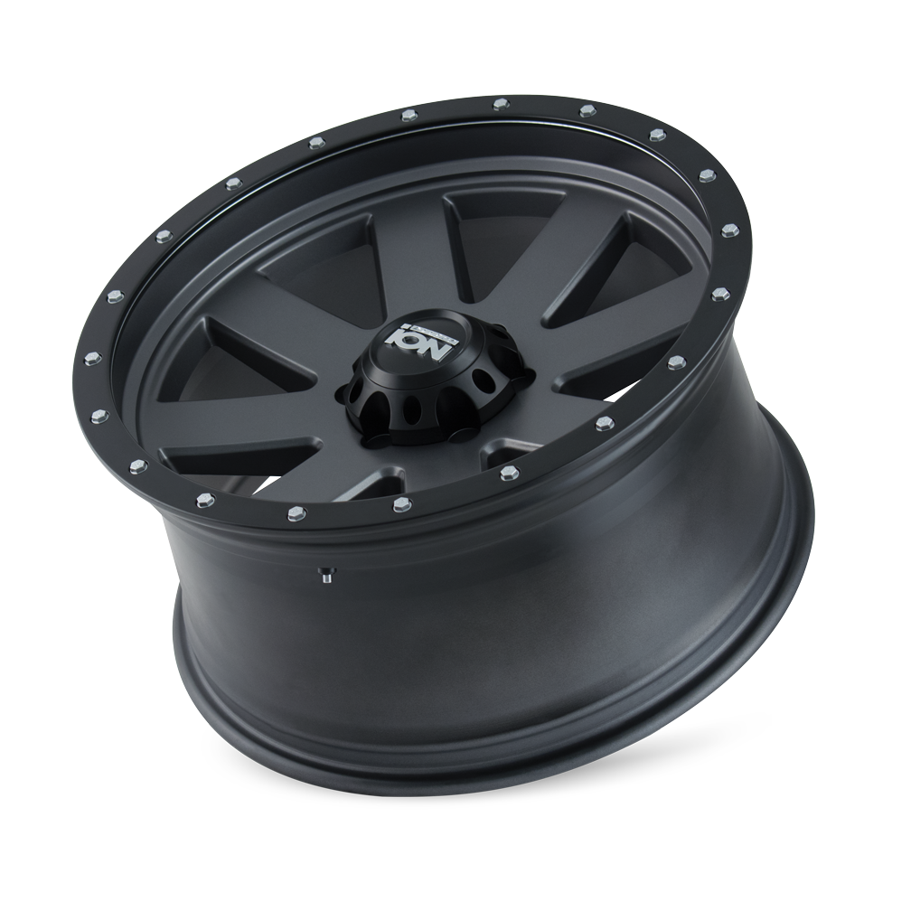 ION 134 17x8.5 -6 5x127 MATTE GUNMETAL/BLACK BEADLOCK