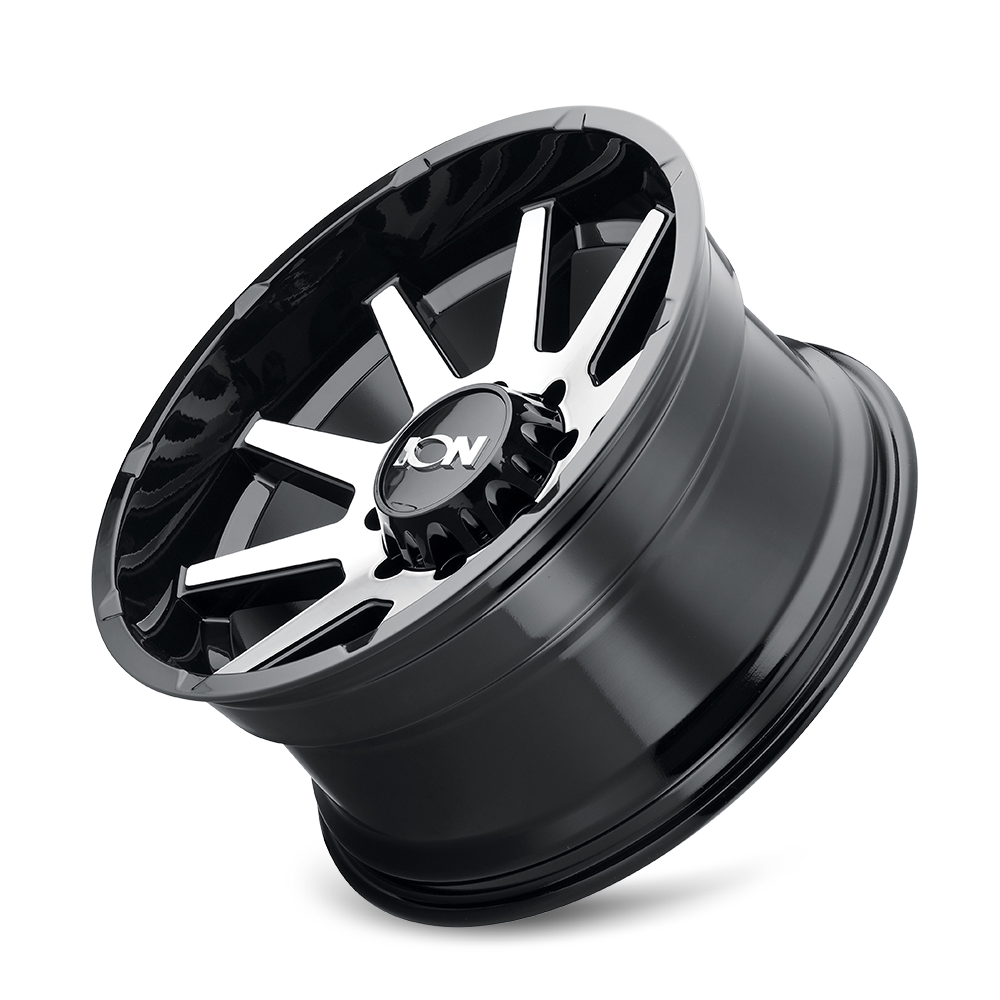 ION 143 17X9 -12 8x165.1 BLACK/MACHINED
