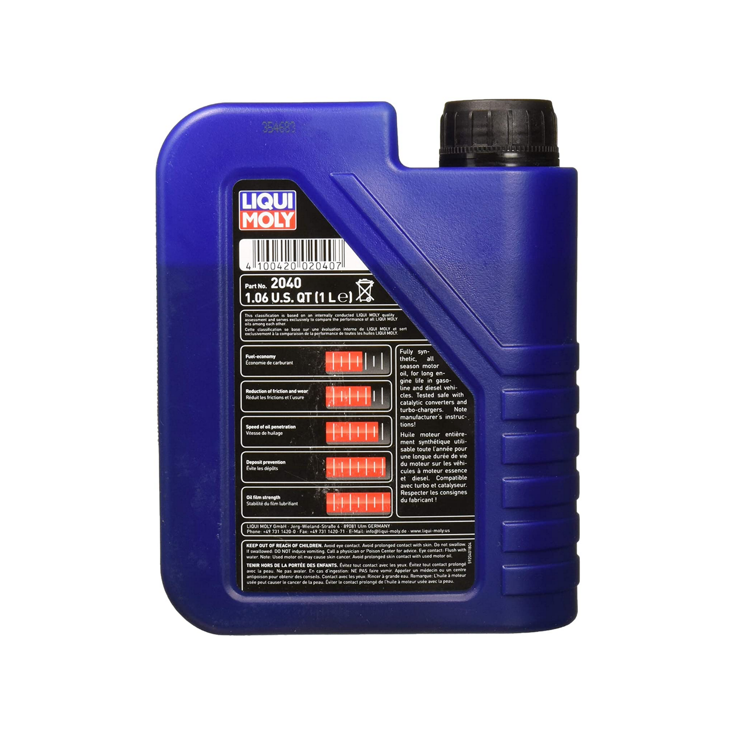 Liqui Moly Full Synthetic Synthoil Premium 5W-40 Motor Oil - 1 Liter