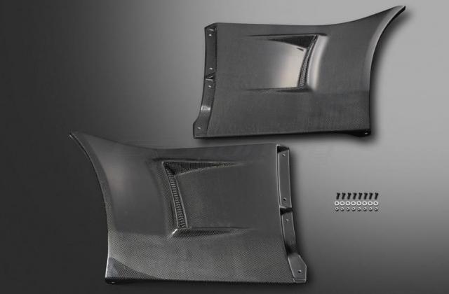 J's Racing Type S Wide Fender Cover Duct (CFRP) - Honda S2000 00-09