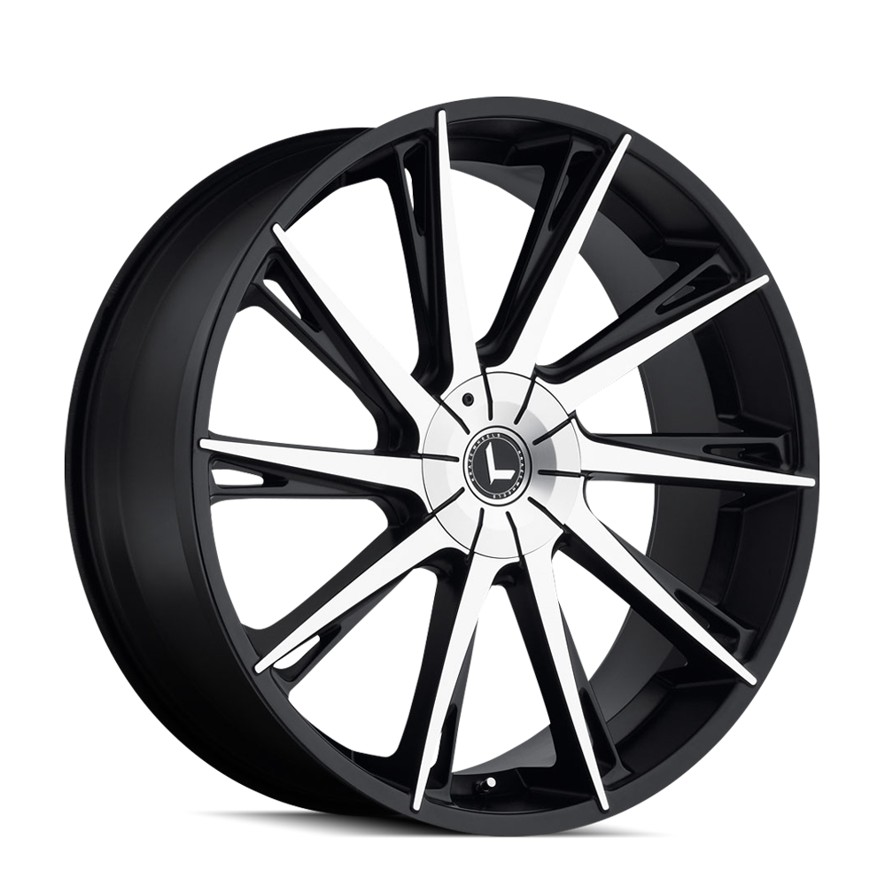 KRAZE SWAGG KR144 22x9.5 5x115 5x120 18 74.1 BLACK/MACHINED