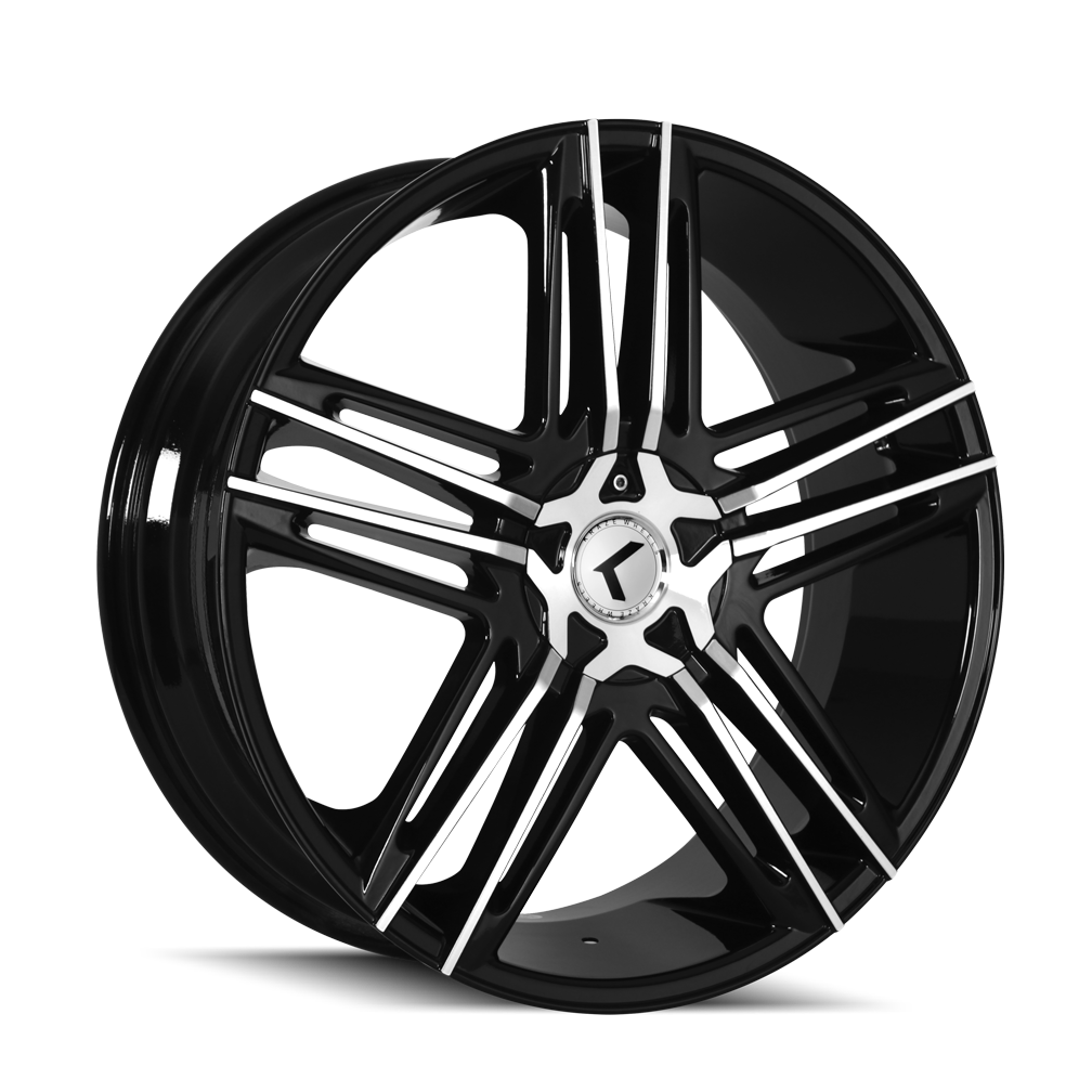 KRAZE HELLA KR157 22x8.5 5x108 5x114.3 40 73 BLACK/MACHINED