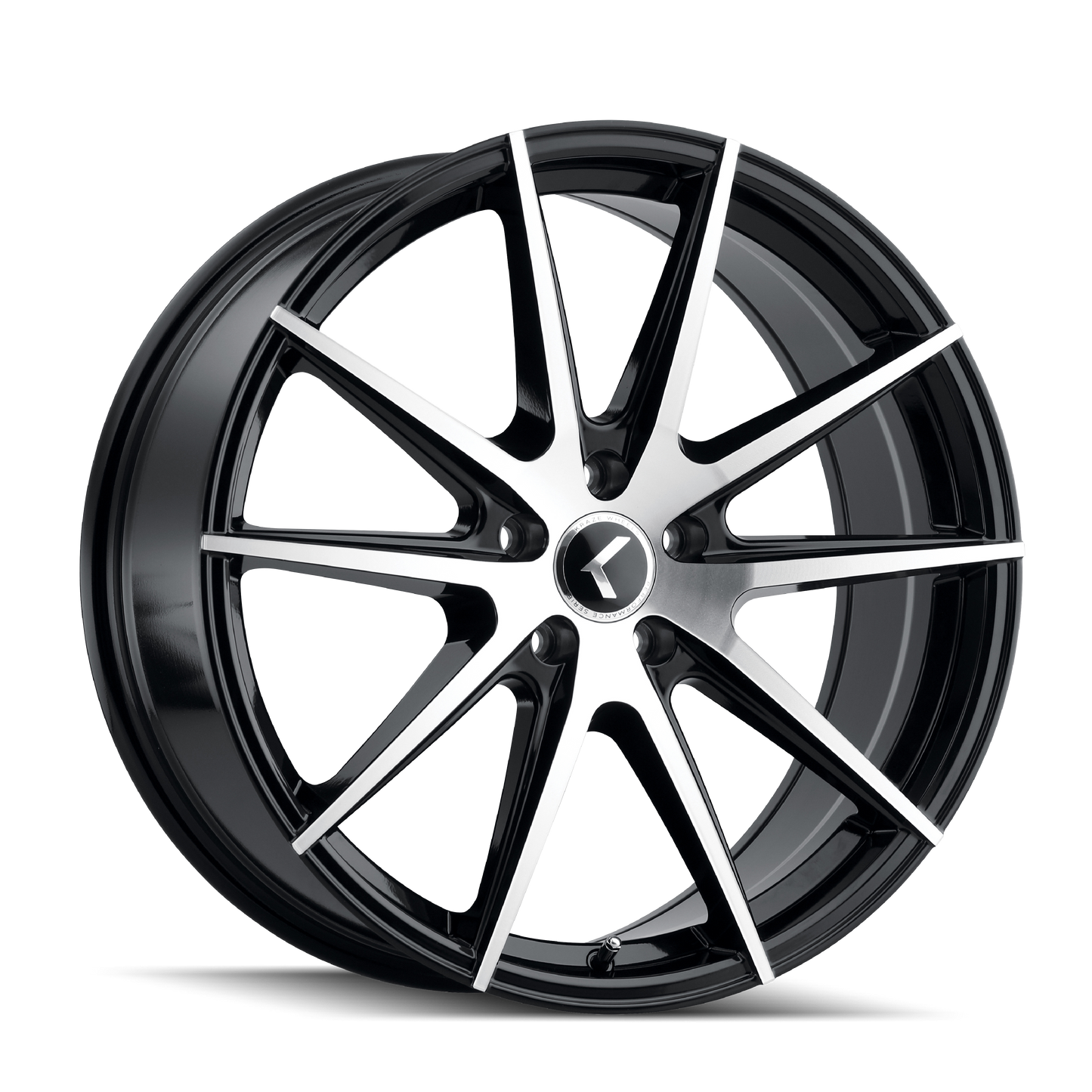 KRAZE TURISMO KR193 18x8 5x115 40 72.62 BLACK/MACHINED FACE