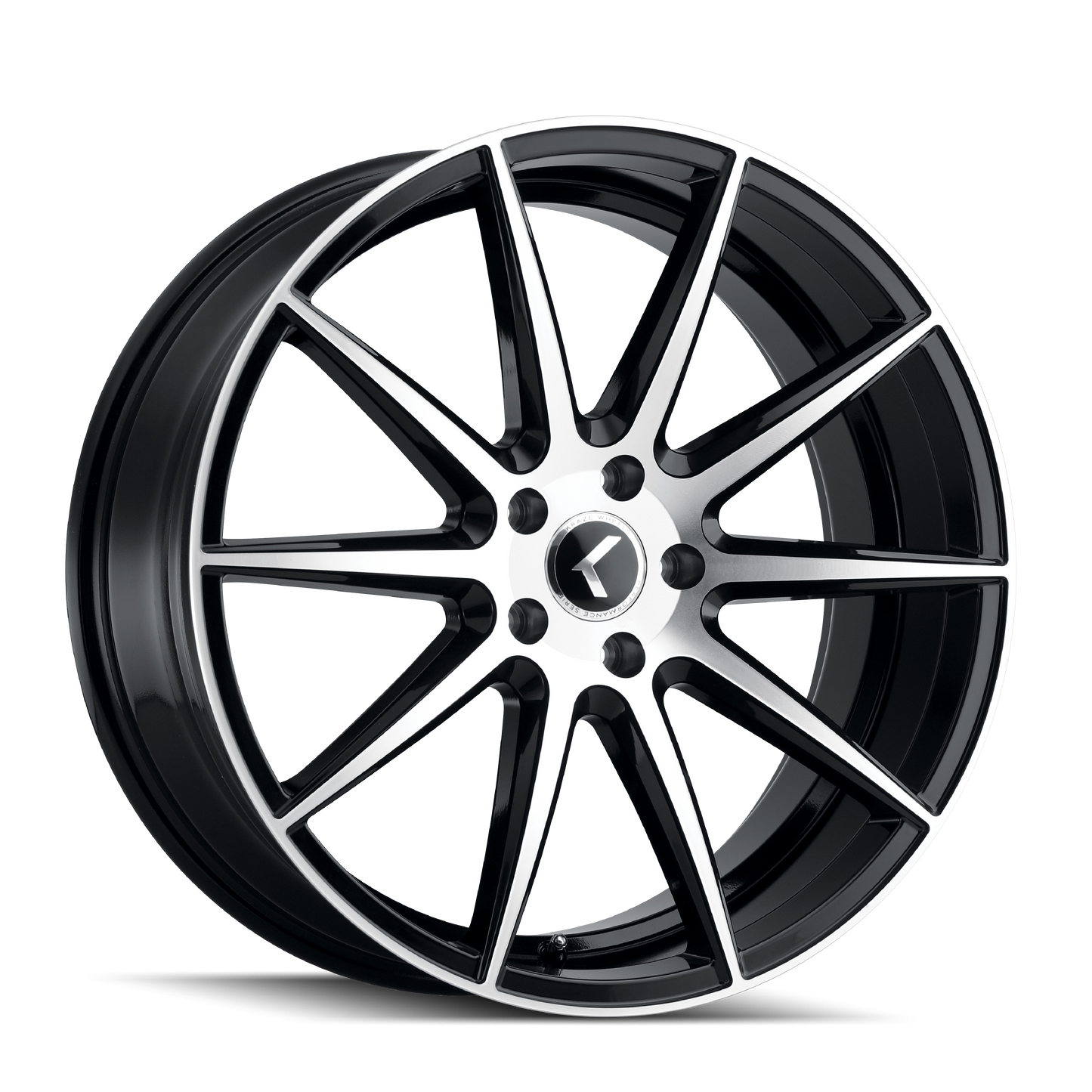 KRAZE COSMOS KR194 18x8 5x108 40 63.5 BLACK/MACHINED FACE