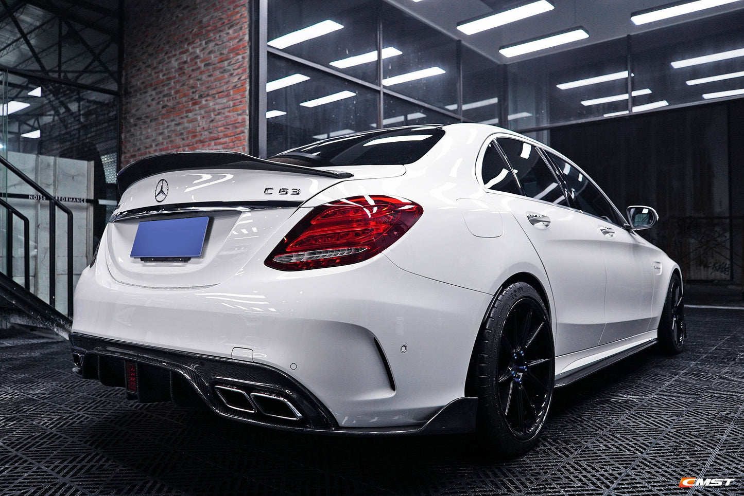 CMST Carbon Fiber Side Skirt for Mercedes Benz W205 / AMG Sport Package / C63 AMG Sedan (2015-2020)
