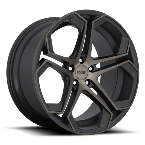 Foose F168 Impala Wheel, 20x9.0 +18 Offset 5x115, Matte Machined Double Dark Tint - F168209090+18