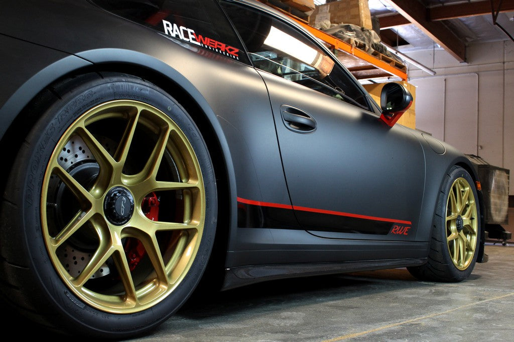 APR Performance Carbon Fiber Side Rocker Extensions Porsche GT3 - FS-535052-C-Dub Tech