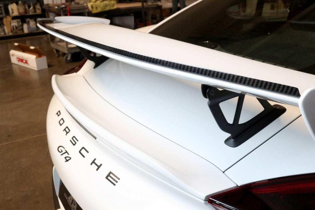 APR Performance Porsche Cayman GT4 Gurney Flap ( For OEM Airfoil Only) - GF-545056-C-Dub Tech
