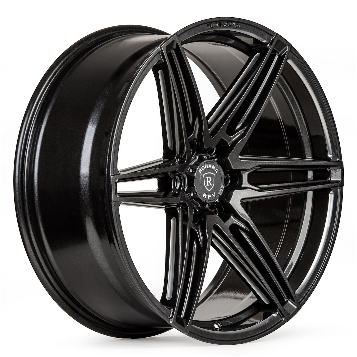 Rohana RFV1 Wheel, 22x9.5, 6-135, 22, Gloss Graphite - RFV122956135GG22