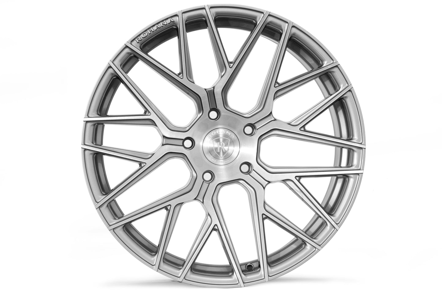 Rohana RFX10 Wheel, 21X10.5, 5-130, +45, Brushed Titanium - RFX10211055130BT45