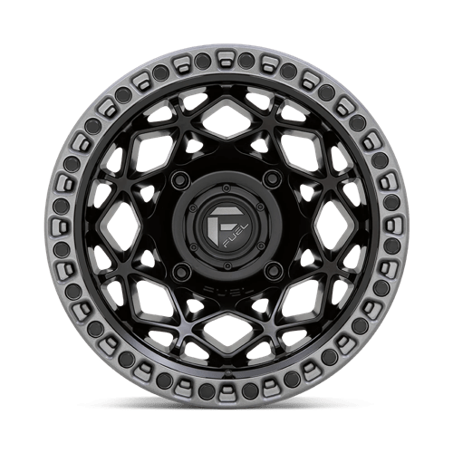 FUEL UTV MATTE BLACK WITH GUNMETAL RING