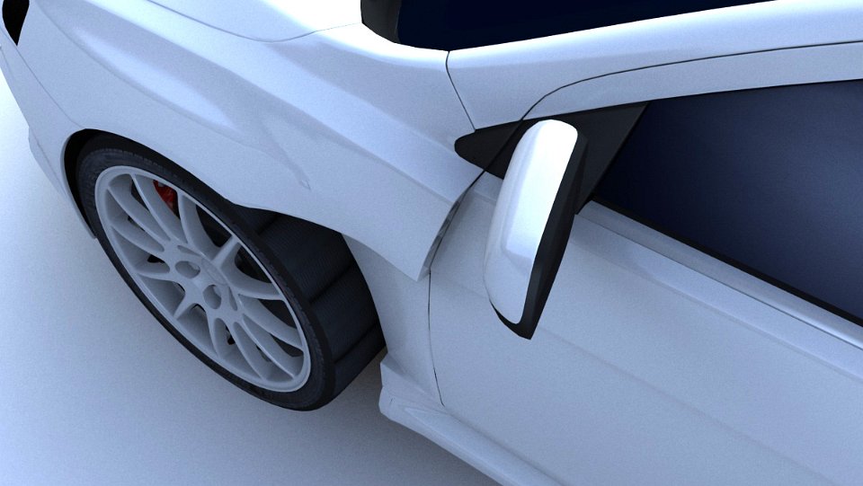 Victory Function VF-01 Front Wide Blister Fenders - Evo X
