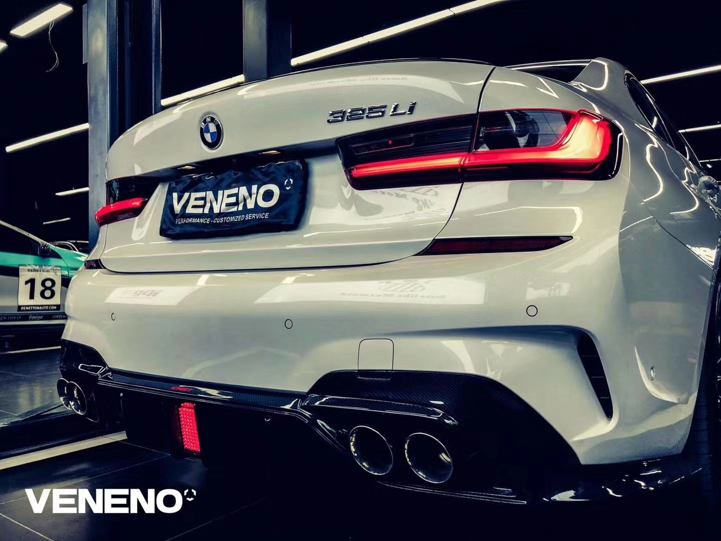 CMST Tuning Carbon Fiber Rear Diffuser for BMW 3 Series G20 G21 M340i 330i 2019-2022