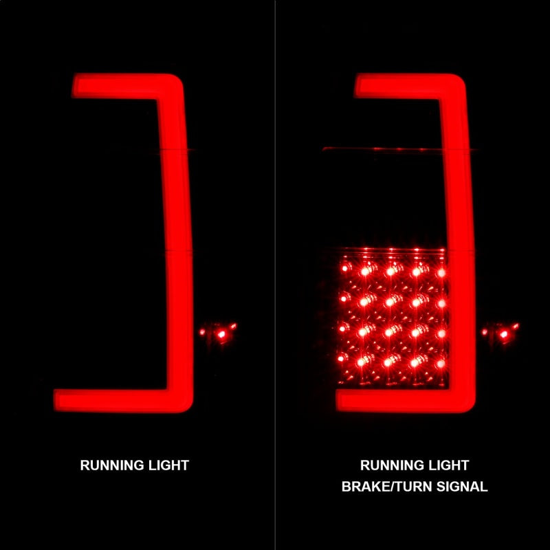ANZO 07-17 Ford Expedition LED Taillights w/ Light Bar Black - 311408-C-Dub Tech