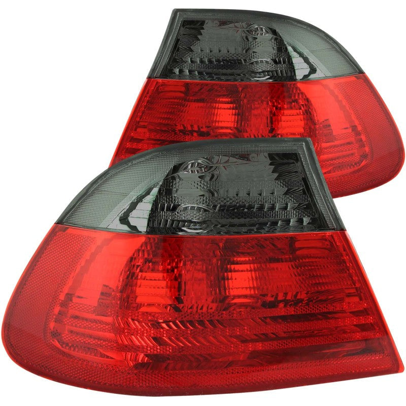 ANZO 2000-2003 BMW 3 Series E46 Taillights Red/Smoke - Outer - 221202-C-Dub Tech