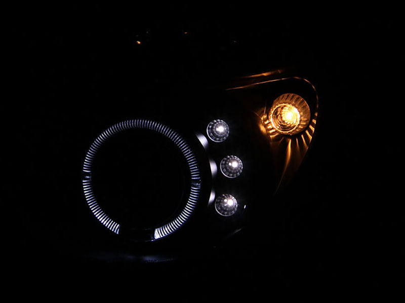 ANZO 2002-2003 Subaru Impreza Projector Headlights w/ Halo Black - 121436-C-Dub Tech