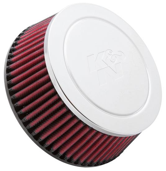 K&N Universal Air Filter Chrome Round Tapered - 64mm Inlet - RC-5049