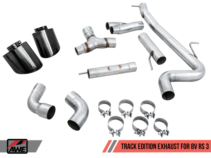 AWE Tuning 17-19 Audi RS3 8V Track Edition Exhaust - - 3020-33064-C-Dub Tech