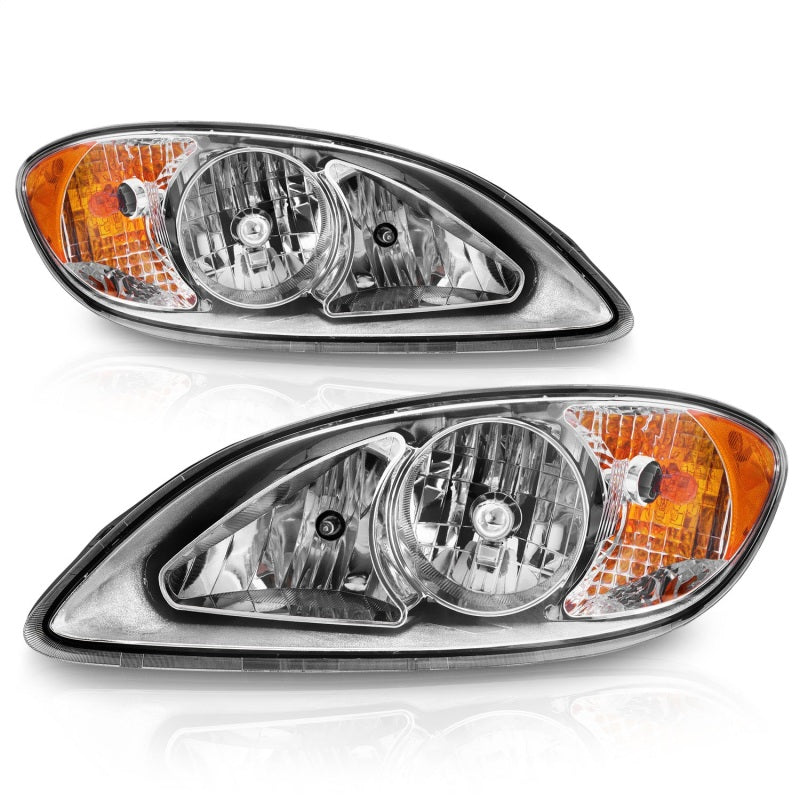 ANZO 2008-2016 International Prostar Crystal Headlights Chrome Housing - 131033-C-Dub Tech