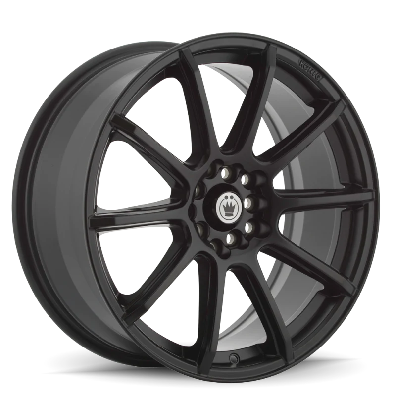 Konig Control 14x6 4x100 / 4x108 ET38 Matte Black - CL64D08405