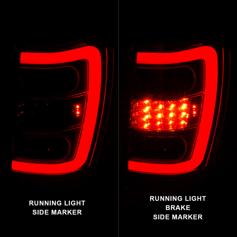 ANZO 1999-2004 Jeep Grand Cherokee LED Tail Lights w/ Light - 311396-C-Dub Tech