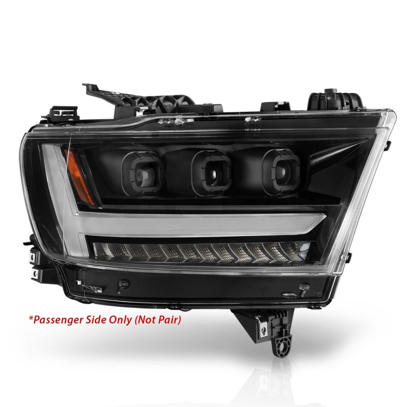 ANZO 2019-2020 Dodge Ram 1500 LED Projector Headlights Plank Style - 111494-R-C-Dub Tech