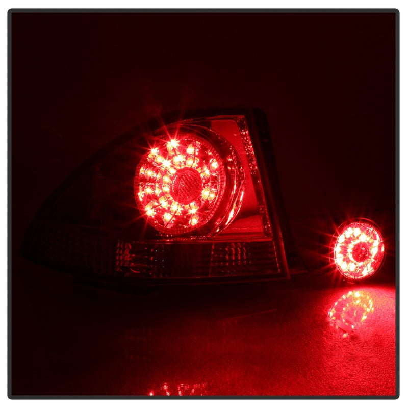 Spyder 01-03 Lexus IS300 LED Tail Lights - Red Clear - 5085061