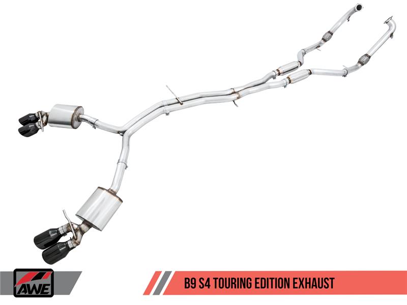 AWE Tuning Audi B9 S4 Touring Edition Exhaust - Non-Resonated - 3010-43054-C-Dub Tech