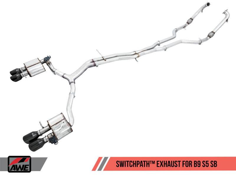 AWE Tuning Audi B9 S5 Sportback SwitchPath Exhaust - Non-Resonated - 3025-43046-C-Dub Tech