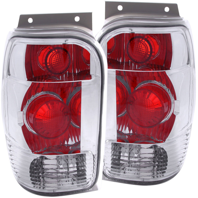 ANZO 1998-2001 Ford Explorer Taillights Chrome - 211082-C-Dub Tech