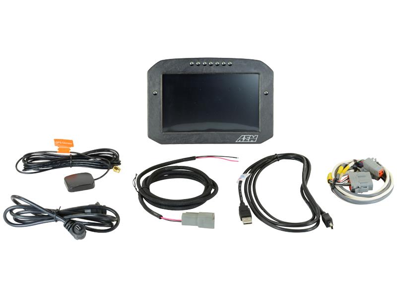 AEM CD-7LG Carbon Logging Flush Digital Dash Display w/ Internal - 30-5703F-C-Dub Tech