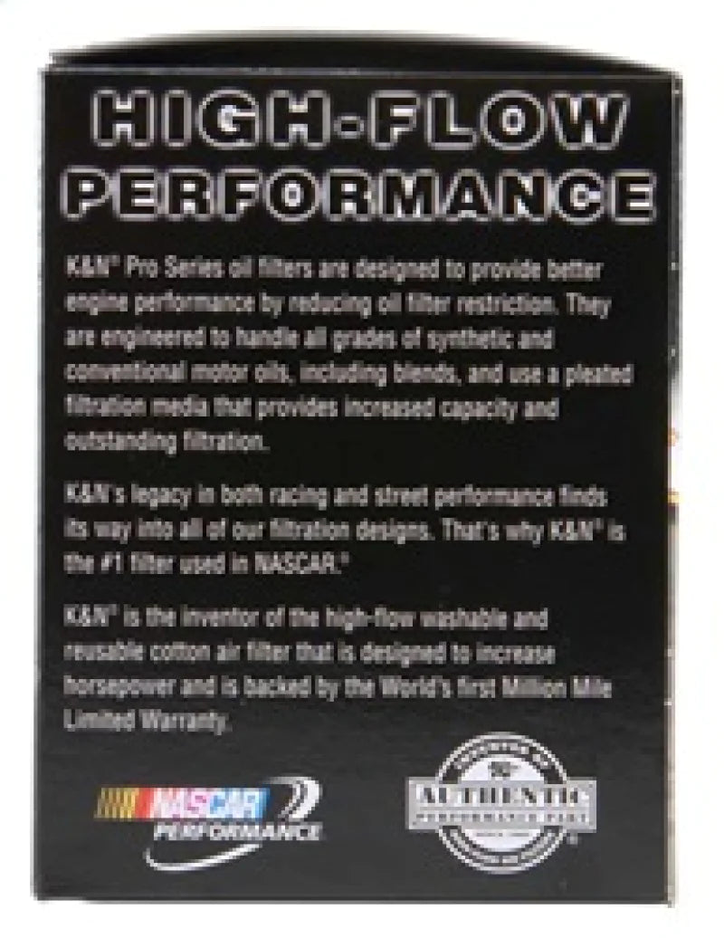K&N Oil Filter for 06-11 BMW M5/M6 / 08-15 Porsche - PS-7032