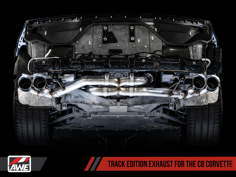 AWE Tuning 2020 Chevrolet Corvette (C8) Track Edition Exhaust - - 3020-42080-C-Dub Tech