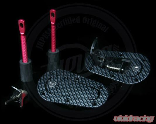 AeroCatch Carbon Fiber Design 120 Series Plus Flush Above Hood Fastners Built-in Security Lock-C-Dub Tech