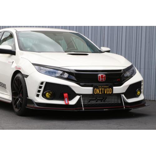 APR 2017-2020 Honda Civic Type-R Front Wind Splitter w/Factory Lip-C-Dub Tech