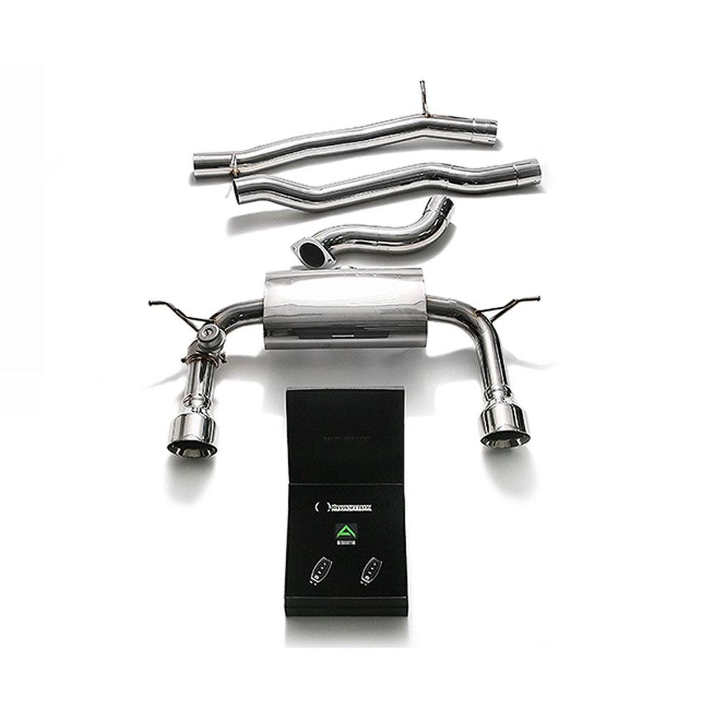 Armytrix Stainless Steel Valvetronic Catback Exhaust System | 2015-2021 Audi TT MK3 Quad 8S 2.0 TFSI (AU8ST-DS33B)-C-Dub Tech