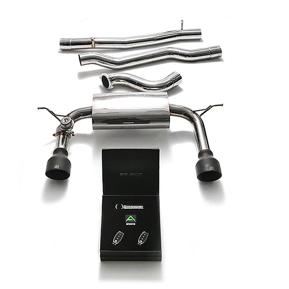 Armytrix Stainless Steel Valvetronic Catback Exhaust System | 2015-2021 Audi TT MK3 Quad 8S 2.0 TFSI (AU8ST-DS33B)-C-Dub Tech