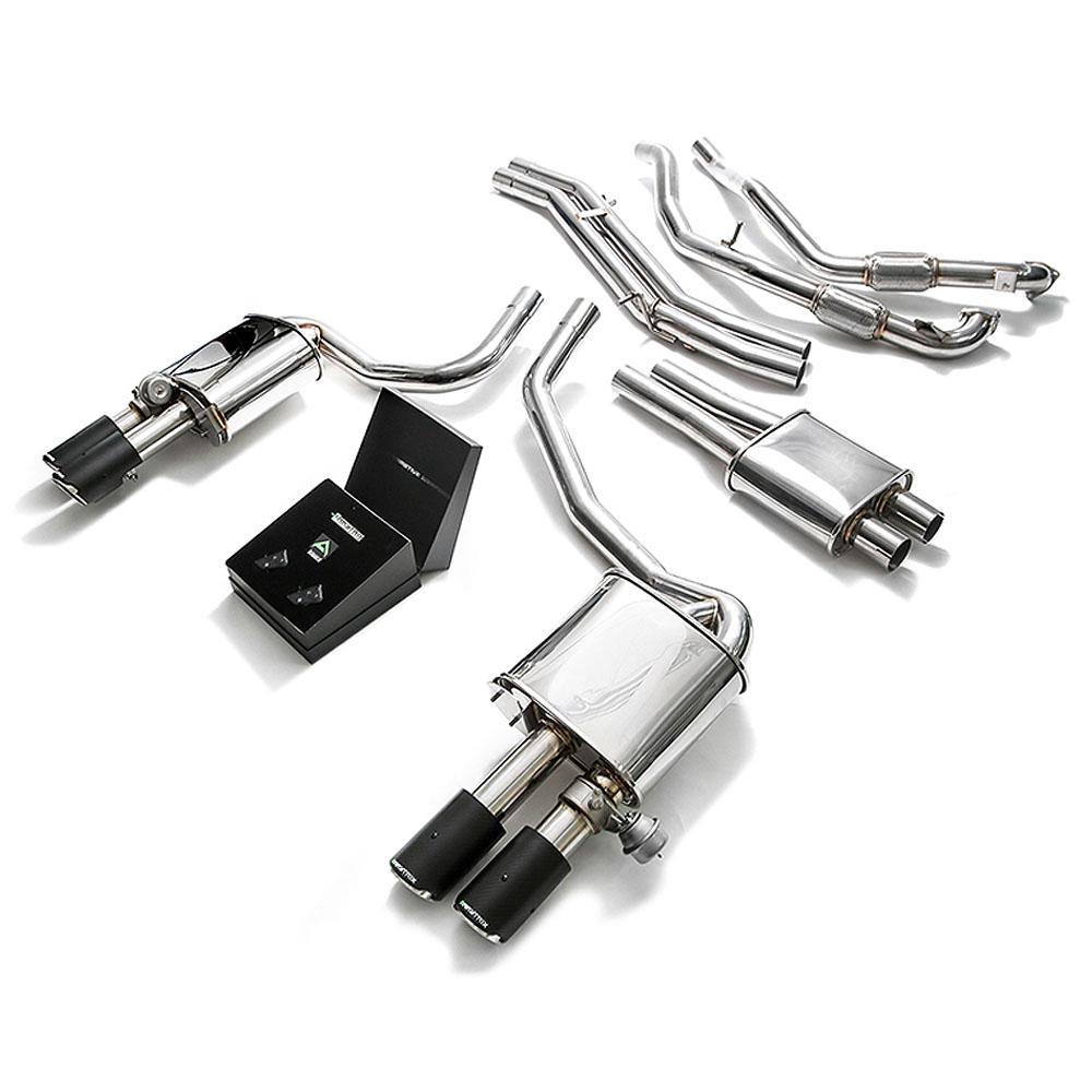 Armytrix Stainless Steel Valvetronic Catback Exhaust System | 2017-2020 Audi S4 Sedan/Avant 3.0L V6 Turbo B9 (AU94S-QC11)-C-Dub Tech