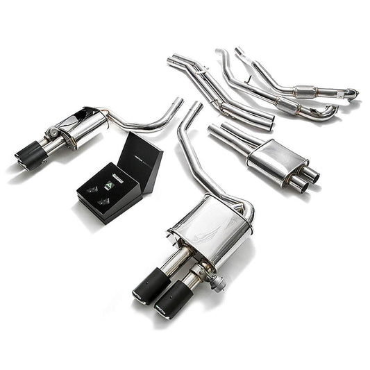 Armytrix Stainless Steel Valvetronic Catback Exhaust System | 2017-2020 Audi S4 Sedan/Avant 3.0L V6 Turbo B9 (AU94S-QC11)-C-Dub Tech