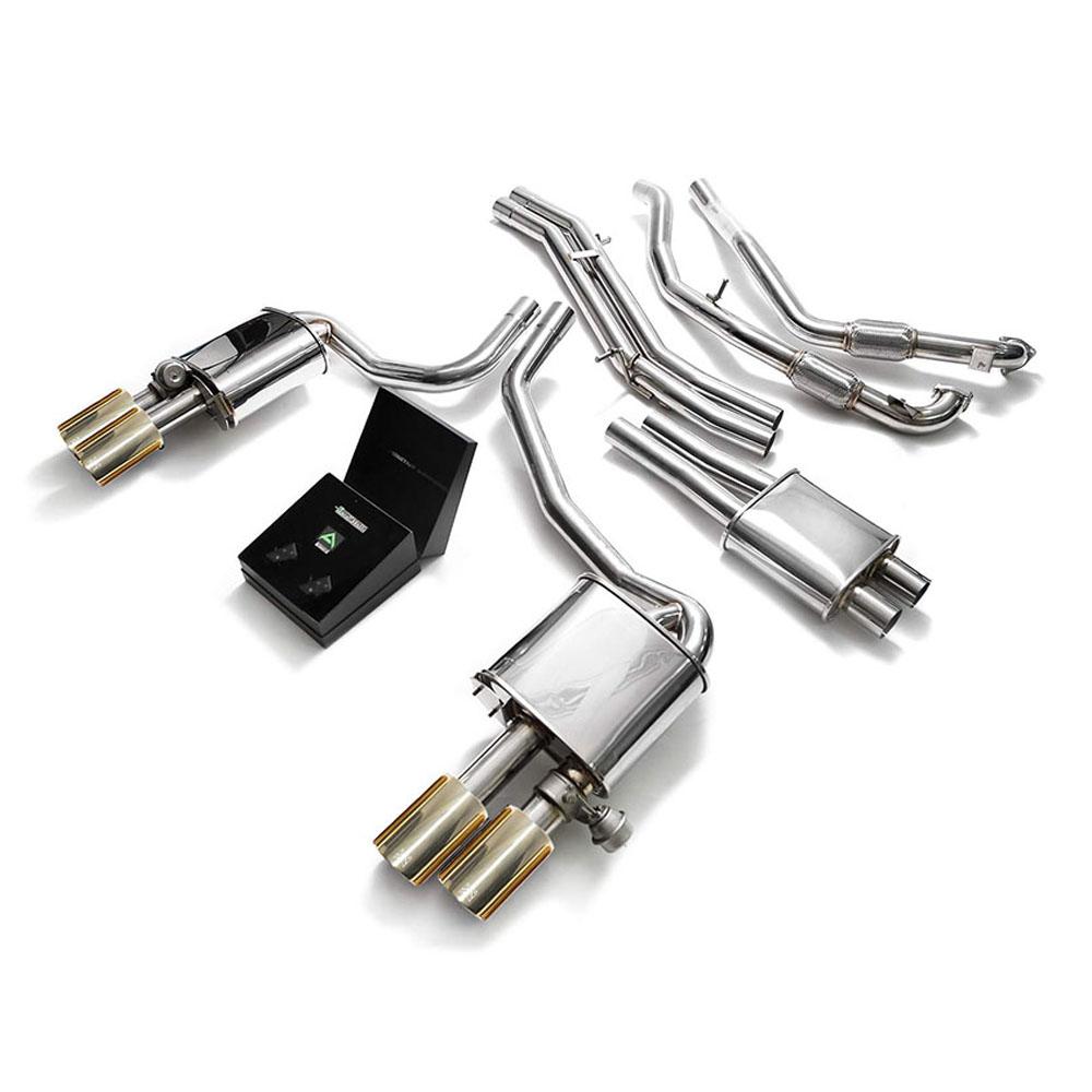 Armytrix Stainless Steel Valvetronic Catback Exhaust System | 2017-2020 Audi S4 Sedan/Avant 3.0L V6 Turbo B9 (AU94S-QC11)-C-Dub Tech