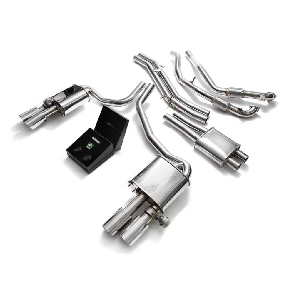 Armytrix Stainless Steel Valvetronic Catback Exhaust System | 2017-2020 Audi S4 Sedan/Avant 3.0L V6 Turbo B9 (AU94S-QC11)-C-Dub Tech